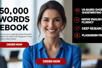 ghostwrite nonfiction 50k ebooks, ghostwriter, ghost book writer, ebook writer