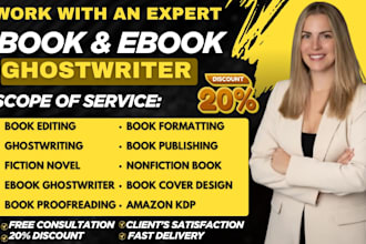 be your ebook writer ebook ghostwriter ghost book writer and kdp writer