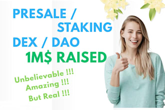 develop staking presale ico dao dex bridge launchpad solana