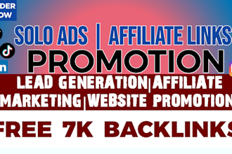 usa uk solo ads promotion affiliate link promotion signup mlm lead generation