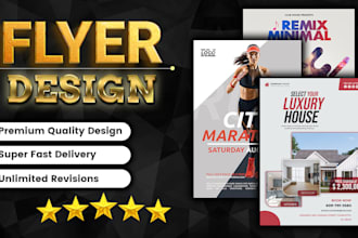 do marketing flyers, business flyer, church flyer, event flyer, flyer designer