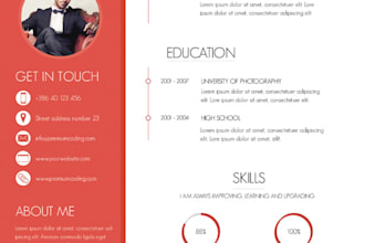 design resume, cv, curriculum vitae or cover letter for you