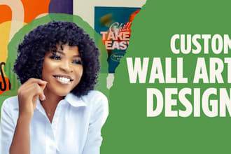 design custom infographic wall art for businesses, fitness, and productivity