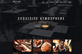 design food truck website, restaurant website, cafe website