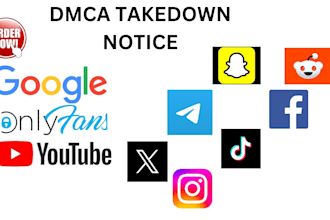 remove defaming harassing negative copyright leaked dmca