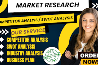 do comprehensive market research, niche research swot and competitor analysis