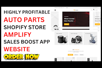 design autopart store auto transport website automotive shopify sales app