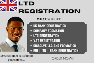 register UK ltd, business bank account, vat registration for US and non US