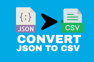 convert your json data to CSV format efficiently
