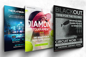 diseñaré flyers creativos para tus redes sociales o eventos
