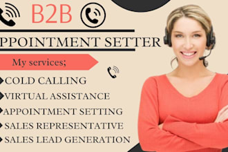 be your b2b appointment setter and sales lead manager