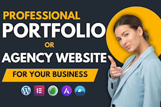 create a personal website, portfolio or agency website using elementor pro
