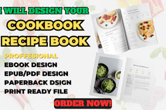 ghostwrite and design cookbook, cookbook design, book design, cookbook writer