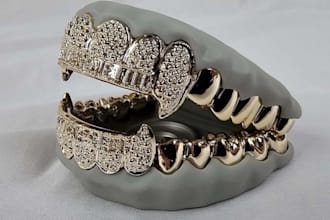 design custom jewelry wedding ring, dynamic 3d jewelry, 3d grillz,3d rendering