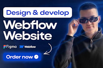 design or develop a modern responsive webflow website