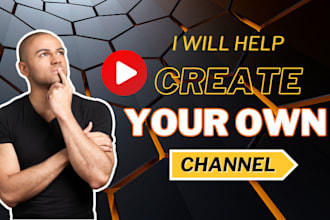 create, setup youtube channel, logo design, spotify banner, intro