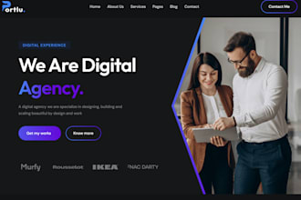 build digital marketing agency website, onlyfans agency, modeling website