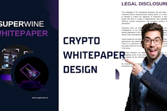 write and design professional blockchain, nft, and crypto whitepaper