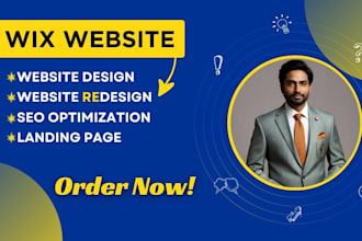 design wix landing page, wix website design, wix, wix website redesign