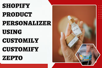 do shopify product personalizer using customify zepto customily teeinblue