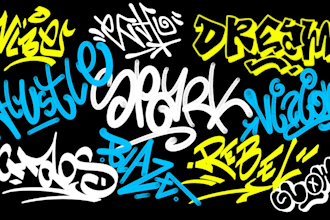 create a unique custom graffiti tag or logo design