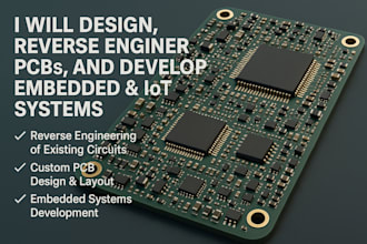 reverse engineer, pcb layout, circuit design embedded systems and iot, 3d model