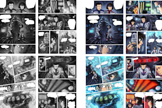 draw comic book illustration superhero comic cover storyboard graphic novel nsfw