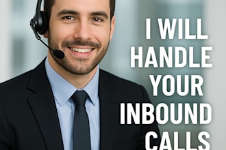 handle inbound call chat email support answering service