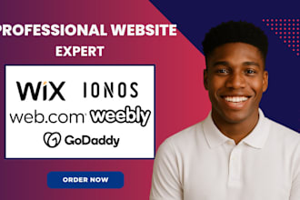 design and redesign wix website web com ionos weebly godaddy carrd squarespace