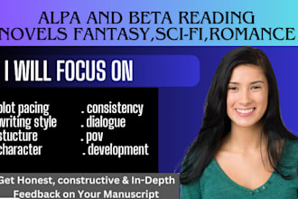 critique beta read your manuscripts sci fiction thriller erotica mystery, novel