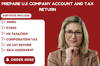 do UK tax return prepare UK company account hmrc ct600 and self assessment