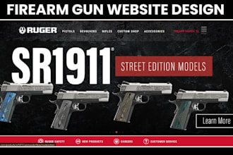 design firearm website gun shopify store gun website firearm shopify store
