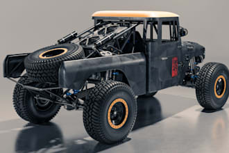 model 3d unity game trailer,van,fivem car,3d render, gtav bumper, cgi render ue5