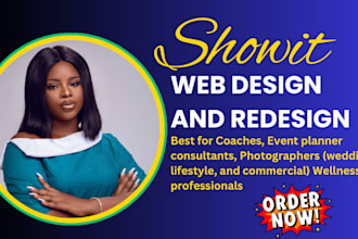 customize, design and redesign showit website, strinkingly, showit template