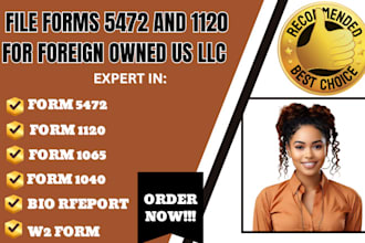 file forms 5472 and 1120 for foreign owned US llc