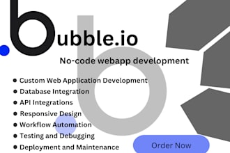 be your expert bubble io developer for saas, mvp, automation, and web apps