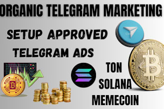 do telegram promotion, 30days crypto ads for pump fun token, meme coin promotion