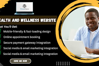 design gym yoga studio spas pilates fitness nutrition health wellness websites