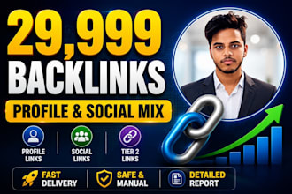 create 29,999 social network and forum profile SEO backlinks