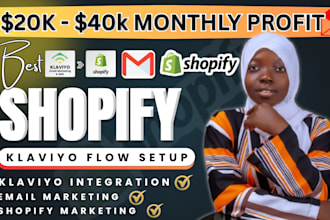 setup shopify klaviyo email flows shopify marketing sales funnel to boost sales