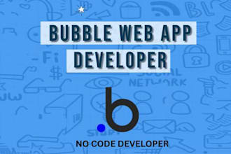 design bubble mvp app, bubble website ecommerce, bubble saas chatbot ai and API