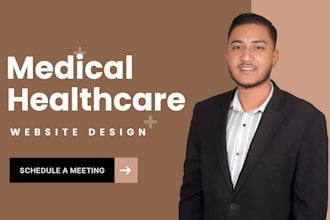 create healthcare website, medical website, dental website and hospital website