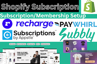setup shopify subscription app recharge bold appstle paywhirl cratejoy subbly