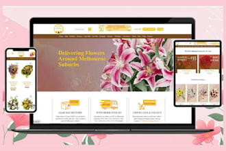 build dynamic flower website flower shopify store flower store florist store