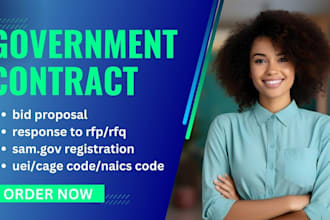 write winning bid proposal, rfp, rfq, rfi, grant, tender to government contract