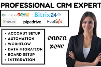 bitrix24 close io pipedrive automation zoho crm gohighlevel hubspot integration