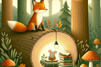 watercolor children book illustration