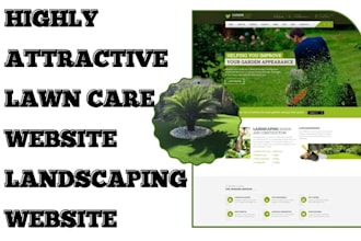 build modern lawncare website  landscaping website builder gardening website