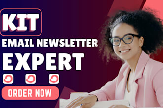 setup convertkit newsletter template design kit landing page kit automation