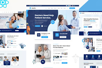 do clean hospital website, healthcare homecare website, pharmacy dentist website